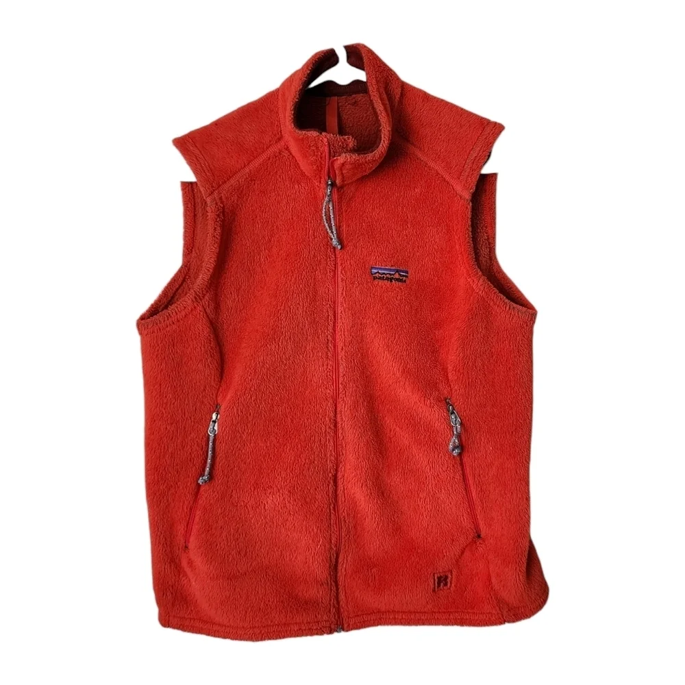 PATAGONIA Regulator Fleece Vest in orange full zip